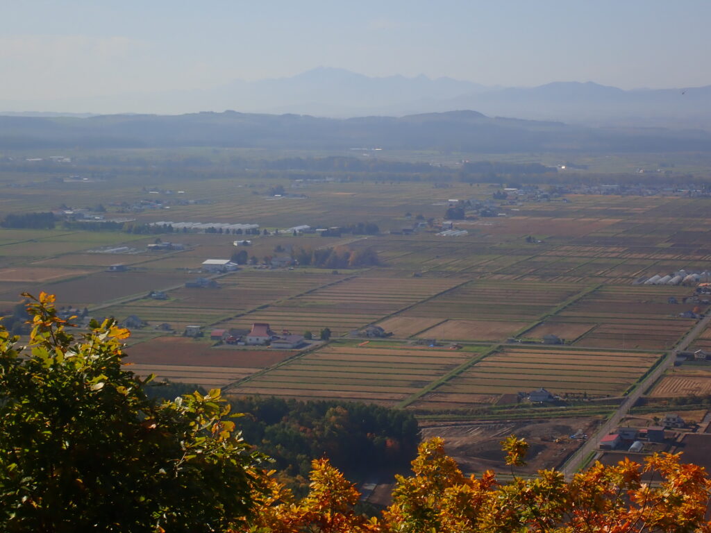 遠くには富良野市のある芦別岳も見えます。