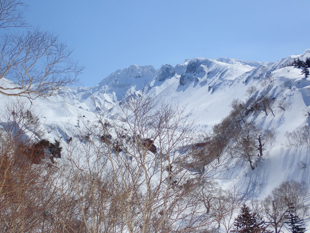 安政火口と上ホロカメットク山