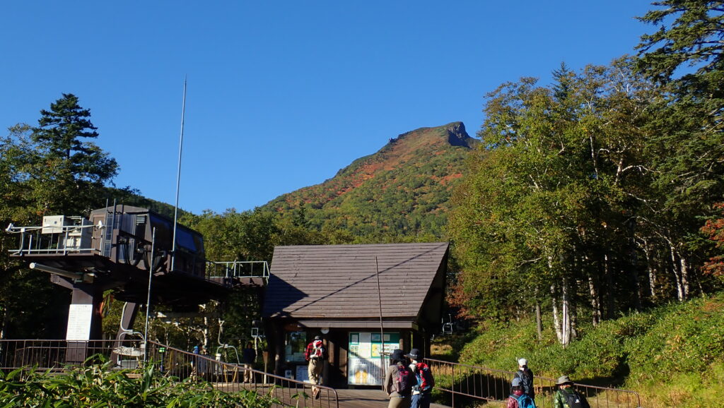 「リフト乗場」より　黒岳から南東　約1,970m